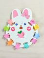 3 Cute Mini Hair Clip Cards for Girls | Star, Butterfly & Bear Shaped Hair Claws | 30pcs 10 - 12mm Small Hair Accessories for Kids & Daily Use. 