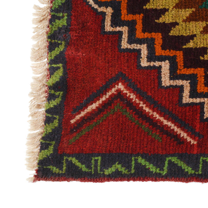 Hand%20Made%20Vintage%20Afghan%202'x7'8ft%20Tribal%20Hallway%20Runner%20Qaleen%20Red%20Carpet%20Rug%20239x63cm%20R18273%20-%20Image%204