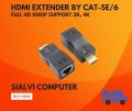 Full HD 1080p 4K 3D HDMI 1.4 30M Extender to RJ45 Over Cat 5e/6 Network LAN Ethernet Adapter By Sialvi Computer. 