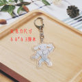 Sanrio Acrylic Anime Hello Kitty Kuromi Mymelody Cinnamoroll Kawaii Muscle Fitness Bag Pendant Student Bag Funny Keychain. 