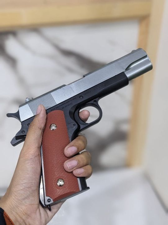 Metal Toy Gun Die Cast – Realistic Classic Colt Style | Non-Firing Safe Toy Gun for Kids & Collectors | Heavy Metal Build Mini Replica