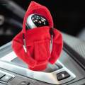 2xAutomotive Gear Knob Cover Funny Hoodie Cool Shifter Knob Red. 