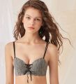Silk Road Traders Seamless Wire Free Push Up Bra - 34C - Dark Grey. 