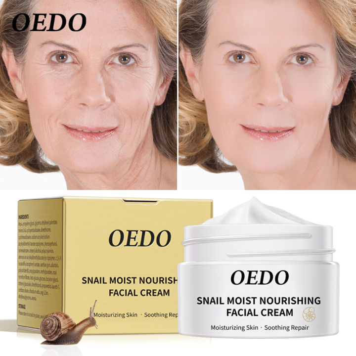 OEDO Anti-aging Face Cream Snail Face Cream Anti-wrinkle Lightening Wrinkles Whitening Moisturizing Face Nourishing Skin Care