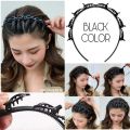 Headband Double Layer Twist Plait Headband Hair Tools Bangs Hairstyle Hairpin Multi-Layer Hollow Woven. 