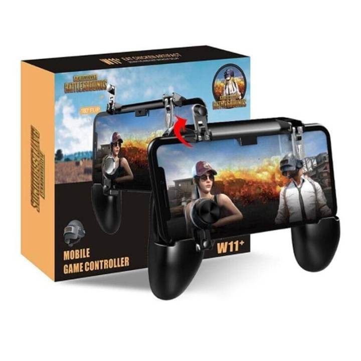 W11 Mobile Phone Gaming Accessories Gamepad Joystick Controller for PUBG Aim Shooting Game Trigger Handle for IPhone Android