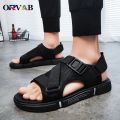 Men Sandals Soft Comfortable Non-Slip Men Shoes High Quality Woven Beach Sandals Mens Gladiator Sandals Summer Casual. 