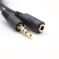 3.5mm 3 Pole TRS Female to 4 Pole TRRS Male Adapter Stereo Cable for Smartphones. 