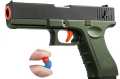 Glock Soft Bullet Shell Ejection Toy Gun Manual Plastic Gun With Cylincer Adult Kids Outdoor  Toy. 