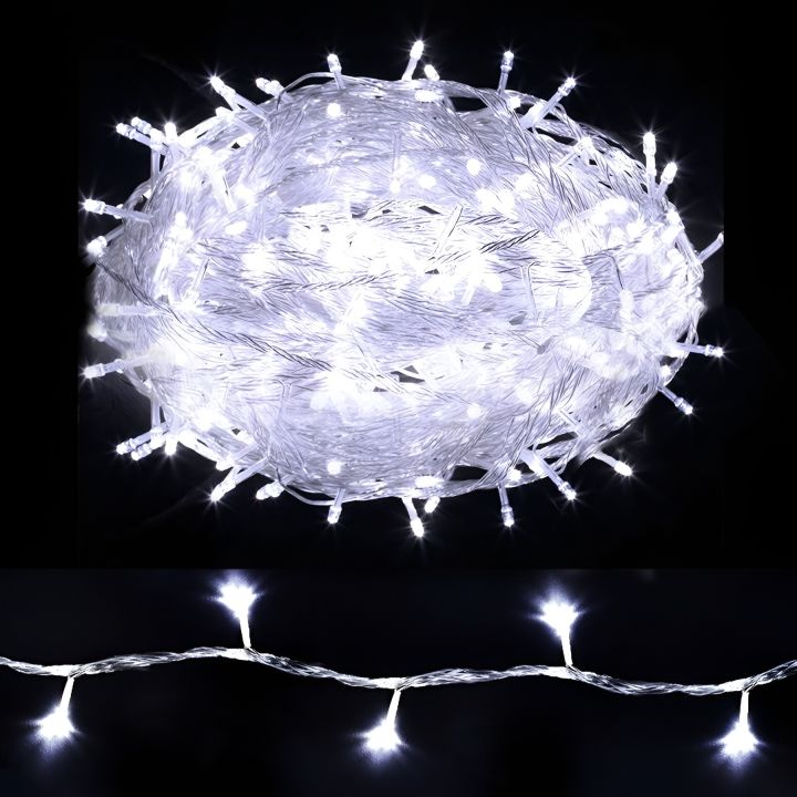 High Quality White LED Blinking Fairy Light String with flasher Controller - 220V - Flashing - for Function , Party , Jugnu Festival New year , Milad Melad Home or Birthday Wedding Decoration