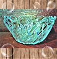 Floral Shap Glass Bowl (Small)/Elegant Floral Shaped Serving Bowl. 