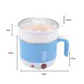 Techmanistan Multifunctional Electric Cooking Machine, Mini Rice Cooker, Electric Multi Cooker Pot, Steamer Pot. 