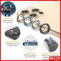 WUJU Metal Full Cover Tempered Glass Camera Lens Protector For iPhone 13 12 11 Pro Max 12 13 mini HD Tempered Glass Circle Camera Screen Protector. 