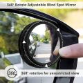 Car Round Mirror Original Glass Rear view Blind spot Mirror Wide-angle lens - 2 pcs. 