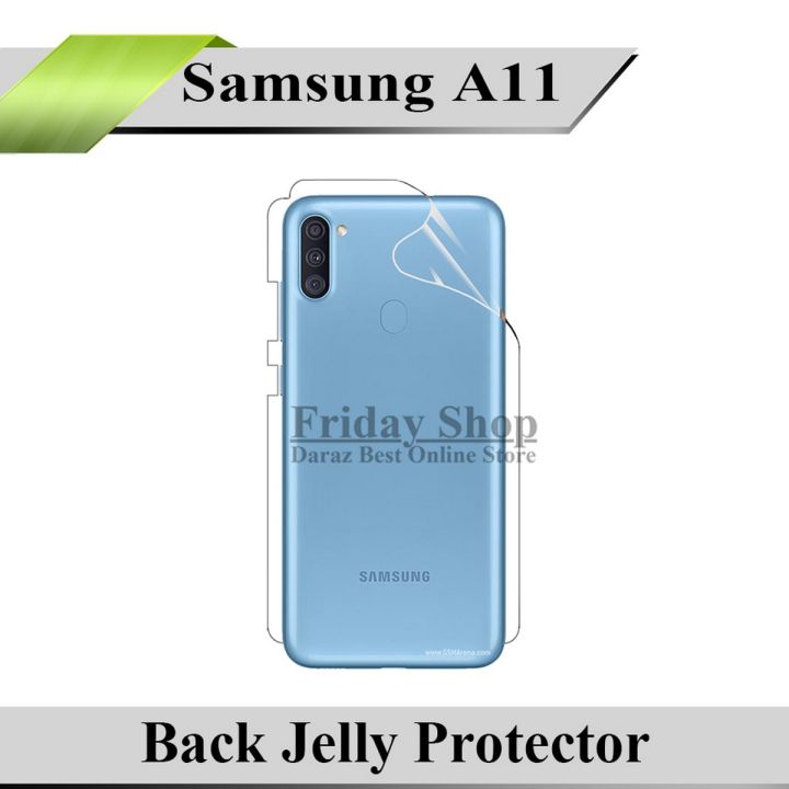 Samsung Galaxy A11 Back Jelly Protector Clear Soft Protection Film Transparent Hydrogel Film Protector For Galaxy A11