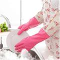 1 Pair - Dish washing Kitchen Household Cleaning Rubber Latex Waterproof Reusable Gloves. 