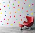 100 PCS (4cm)Four color Polka Dots Wall Stickers, Circle Pattern Stickers for Kids Wall Decals DIY Home Decor Art Wall Decor. 