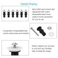 Toilet Seat Screws,Universal Expanding Rubber Screw Top Fixing Hinges Fitting WC Blind Hole Plastic Washers Nut. 