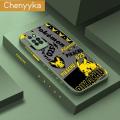 chenyyka For Infinix Note 10 Pro Infinix Note 10 Pro NFC Case Fashion Case Fashion Cool Pikachu Pattern Thin Shockproof Frosted Transparent Hard Cases Silicone Back Cover. 