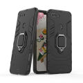 For Xiaomi Mi 8 Lite Case, Silicone TPU and Hard PC Luxury Armor Shockproof Metal Ring Holder Cover Phone Casing. 