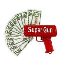 My Toy Kid Super Money Gun Cash Cannon for Wedding, Parties and Fun – Includes 100 Fake Dollars Money Gun.. 