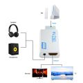 Wii To HDMI 1080P Upscaling Converter Adapter with 3.5mm Audio Output. A. 