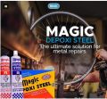 Magic Depoxi Steel & Magic 4minute Clear Epoxy & Magic Epoxy Steel. 