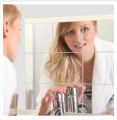 9pcs DIY Square Mirror Tile Wall Sticker Self Adhesive Room Decor for Modern Art. 