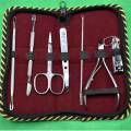 8 Pieces Manicure Pedicure Grooming Kit Set For Professional Finger & Toe Nail Care Scissors Clipper with Leather Case Stainless Steel Portable Travel Nail Kit For Men and Women. 