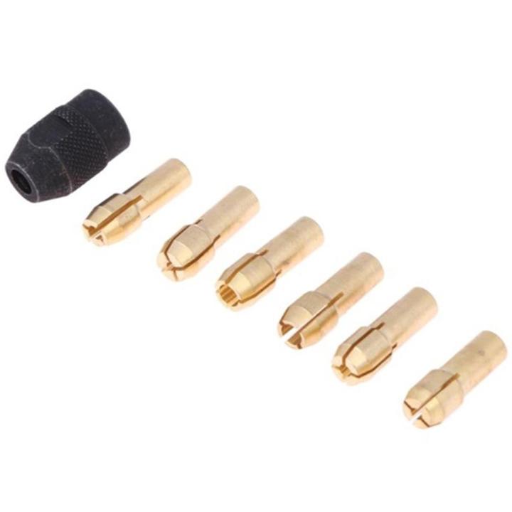 7Pcs Dremel Br Collet 1.0/1.6/2.0/2.4/3.0/3.2 +Dremel Check M8X0.75