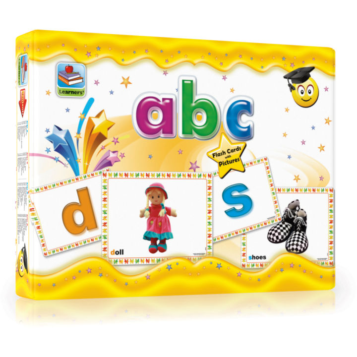 Premium Laminated Early Learners abc Small Alphabets Large Flash Cards Export Quality Size: "7.0 x 9.5" Easy way of Learning for ChildS