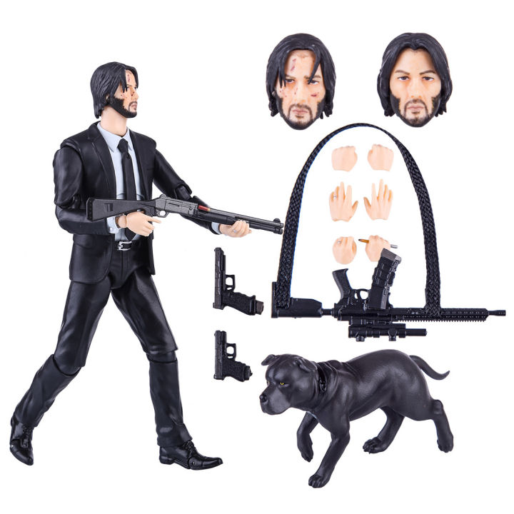 15CM Mini Figure Model Home Decoration with Model Dog - John Wick 2