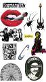 Grunge Aesthetic 10 Stickers Pack | Punk is Not Dead Revolution Guitar Stickers for Laptop Skateboard Scrapbook Journal Dairies For Girls and Boys Vibes. 