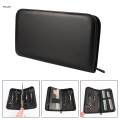 Pouch Scissors Organizer Bag Waterproof Hair Tools Pouch Cases Large Capacity PU Leather Barber Scissors Tool for Make up Specialist. 