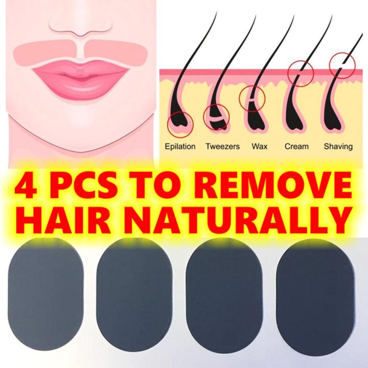 4 PCS Silky Smooth Hair Remover Silk Mat remove unwanted hair permanently at home naturally Simple and painless Wax Shaving