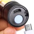 Zoomable Mini Led Flash Light Aluminum Pen Torch Emergency Penlight Cob Flashlight. 
