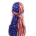 【wenfangdianpu】Silky Satin Durags Funny Dollar American US Flag Bonnet Hat Hip Hop Motorcycle Skull Cap Head Wrap. 
