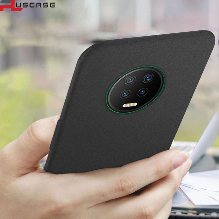 Pluscase for Infinix Note 7 Case Quicksand Matte Thin Cover