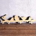 1PC European Retro Style Hanger Organizer DIY Simple Green Bird Wooden Tool Hook Wood Coat Retro Style Hanger Organizer Wall Mounts. 