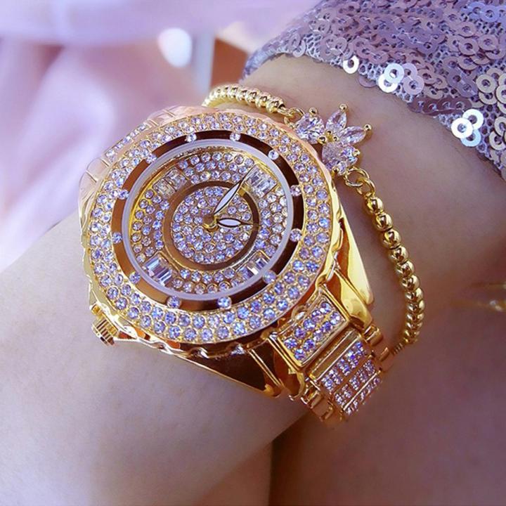 Bs Ladies High End Linked Watch Rhinestone Full Diamond Watch FA0917L Daraz.pk