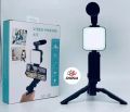 Complete Smartphone Vlogging Kit – Includes LED Light, Microphone, Tripod, and Phone Holder. Perfect Starter Kit for YouTube, TikTok, and Instagram Videos, Bringing Professional Quality to Your Filming on the Go!-2449. 