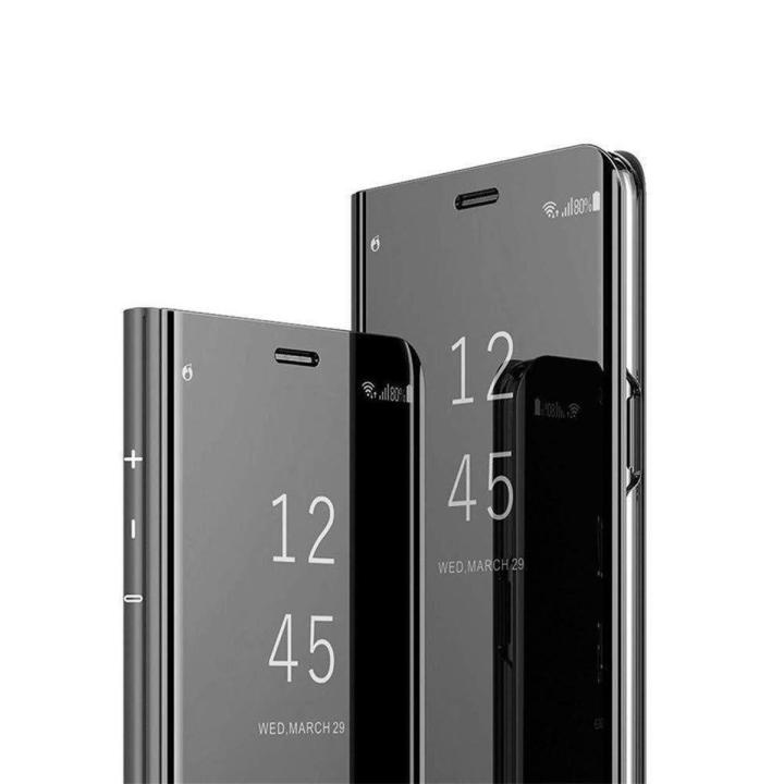 Luxury Clear View Mirror Flip Case for Samsung Galaxy S8 with Stand and Protection