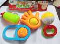 Colorful Non Toxic Plastic Set of 4 Attractive Sound Rattle Toy Set for New Born Babies Toys. 