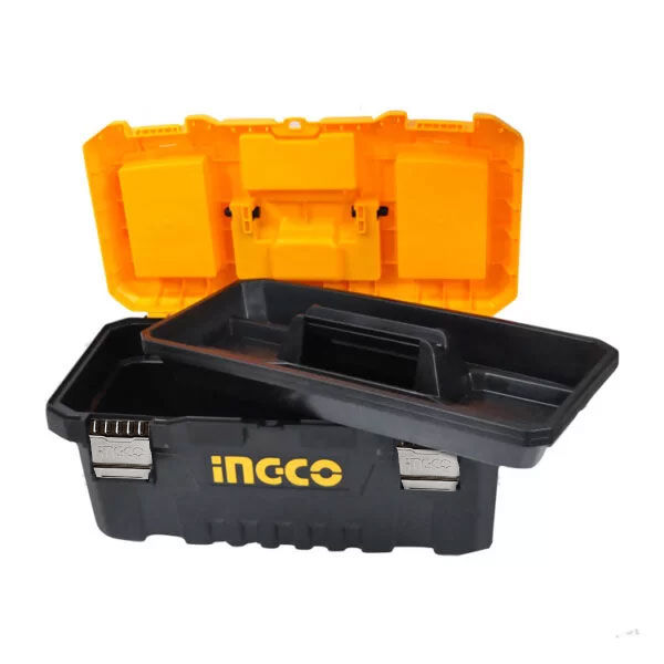 Ingco%2017"%20Plastic%20Tool%20Box%20Organizer%20with%20Tray%2015kg%20capacity%20PP%20Material%20With%20Metal%20Latches%20-%20Image%203