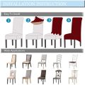 Dining Chair Covers - Pack of 1 - Protector for Dining Room Chairs - Cotton Jersey Stretchable. 