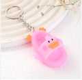 Creativity Mini Slippers Keychain Rubber Slipper Key Chain for Women and Girls Cute Charms Little Shoes for Backpacks Gift. 