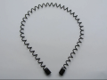 Black Color Hair Band For Man For Daily Use Fashionable Black Metal Waved Style Alice Sports Hairband Headband Headwear Accessory Spring Wavy Hoop For Men Women. 
