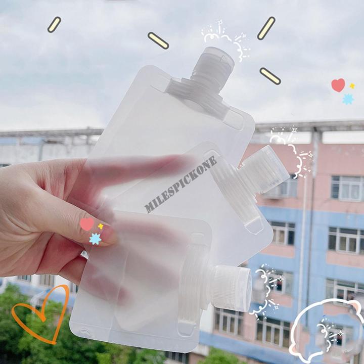 Portable Travel Fluid Makeup Packing Bag Transparent Clamshell Packaging Bag