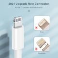 Apple Certified Iphone Charger Cable Lightning USB Cable for iPhone (11, 11 Pro, 11 Pro Max, XS, XS Max, XR, X, 8, 8 Plus, 7, 7 Plus, 6, 6 Plus, 6S, 6S Plus) iPad (Pro, Air, Mini) and iPod. 