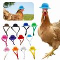 Chicken Hat for Hens Tiny Pets Funny Chicken Accessories Hen Top Hat for Rooster Duck Parrot Hamster Poultry Stylish Show Costum. 
